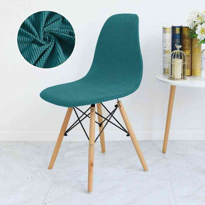 Housse de chaise scandinave bleu canard - Housse chaise scandinave