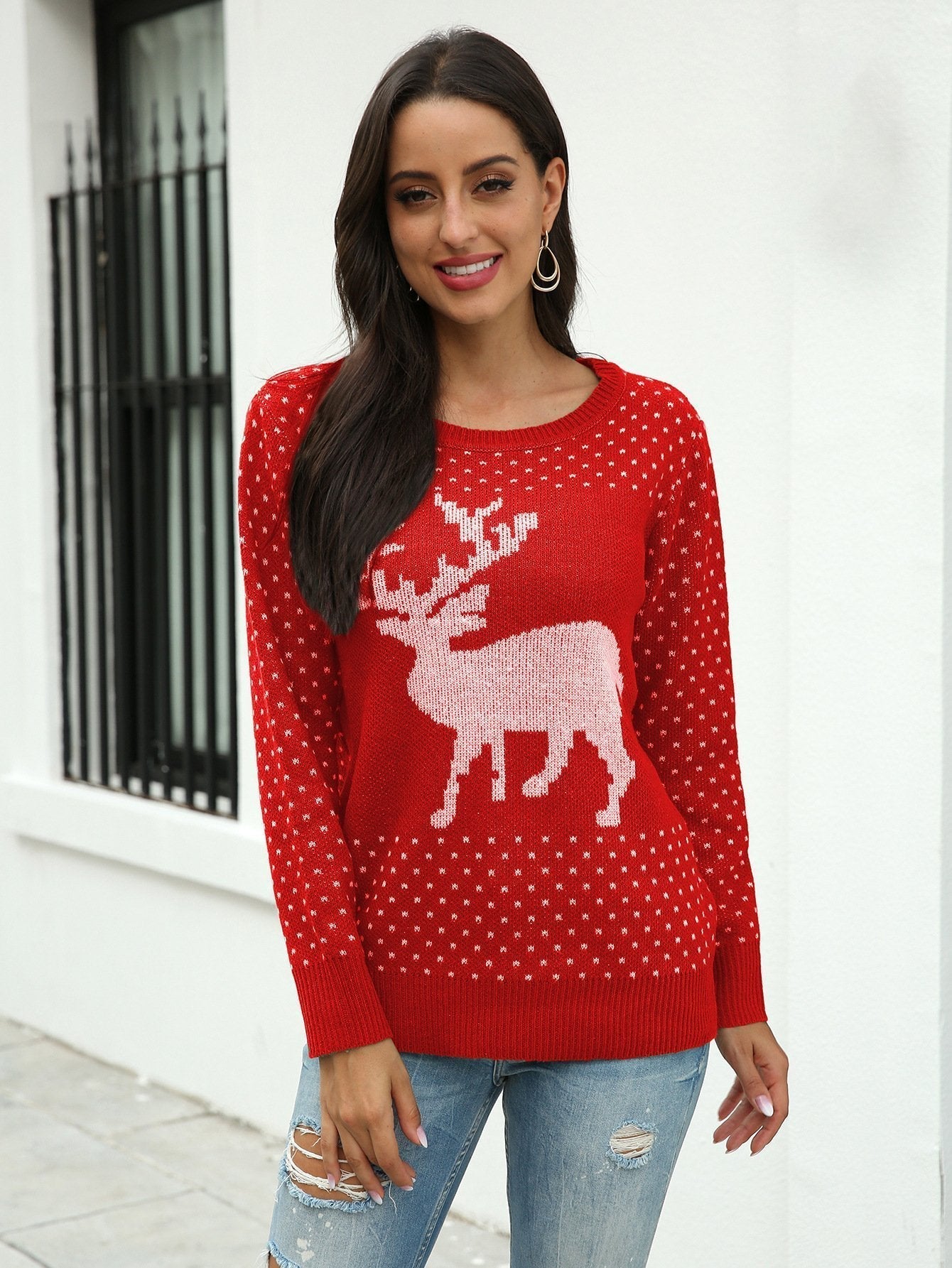 Pull de Noël Cerf