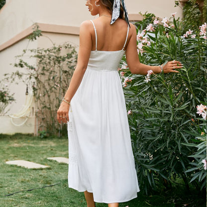 Robe bohème longue blanche