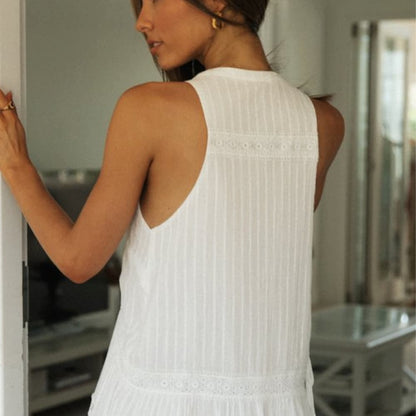 Robe courte blanche Zoé