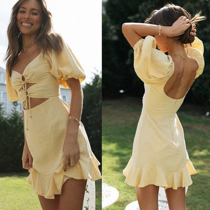 Robe courte dos nu Chloé