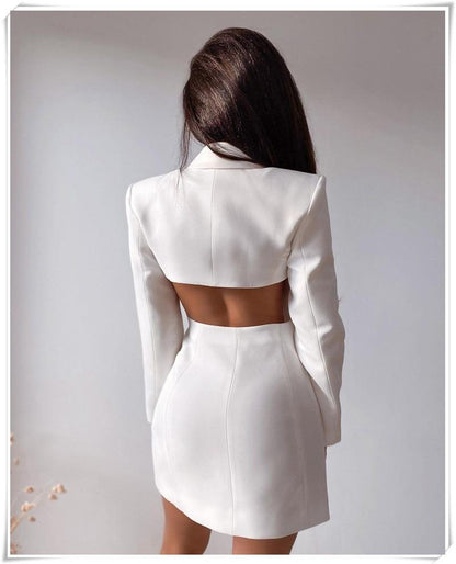 Robe dos nu inspiration blazer