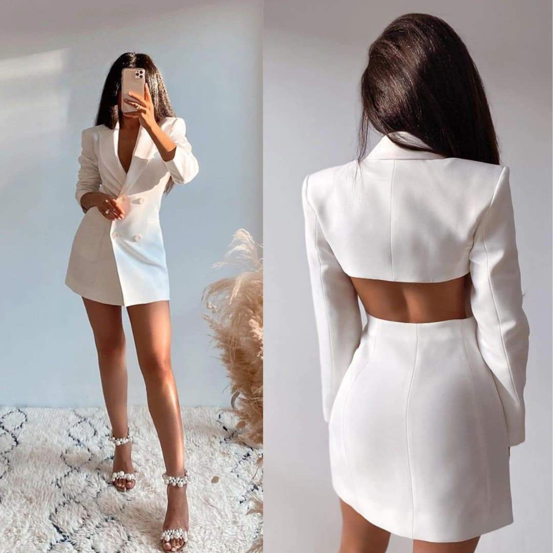 Robe dos nu inspiration blazer