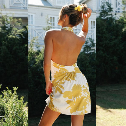 Robe jaune fleurie Mila