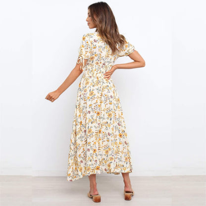 Robe longue fleurie Océane