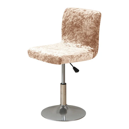 Housse de Tabouret Bar Velours Froissé