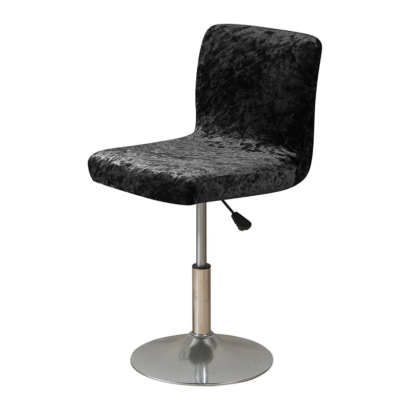 Housse de Tabouret Bar Velours Froissé