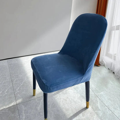 Housse de Chaise Scandinave - Velours - Dossier Arrondi