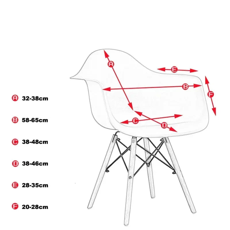 Housse de Fauteuil Scandinave - Couleur Unie