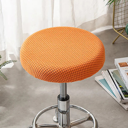 Housse Tabouret Bar Rond Jacquard