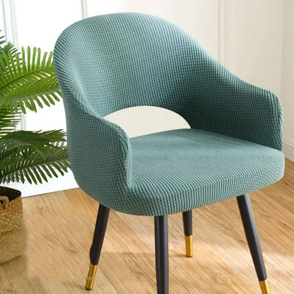 Housse Chaise Scandinave - Dossier Incurvée avec Accoudoirs