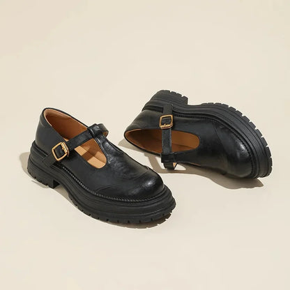 Chiara | Élégantes Chaussures Mary Jane en Cuir de Haute Qualité