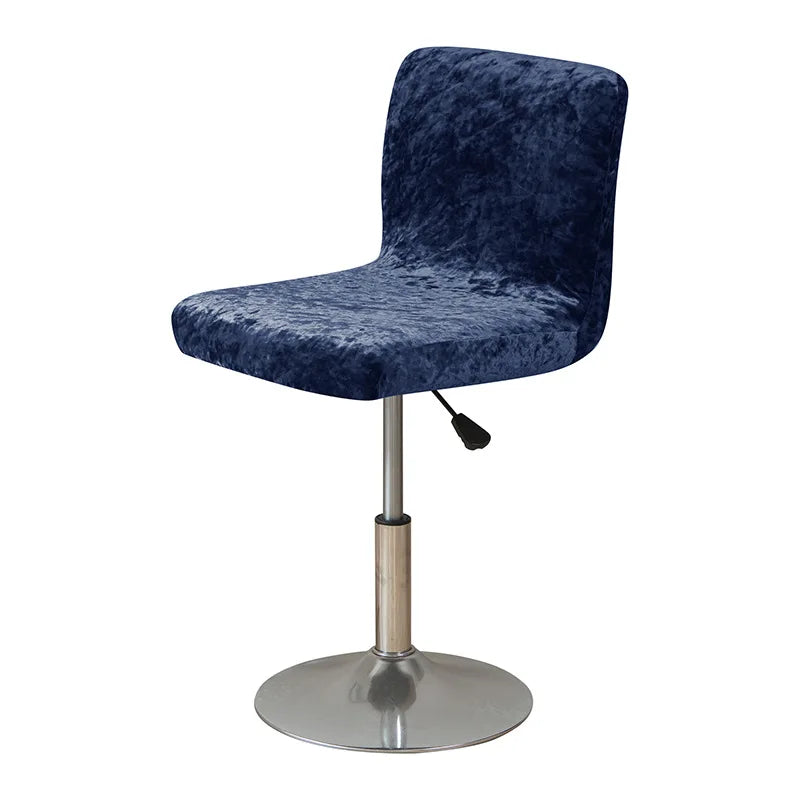 Housse de Tabouret Bar Velours Froissé