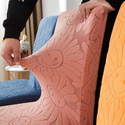 Housse de Chaise Extensible - Motif Tournesol