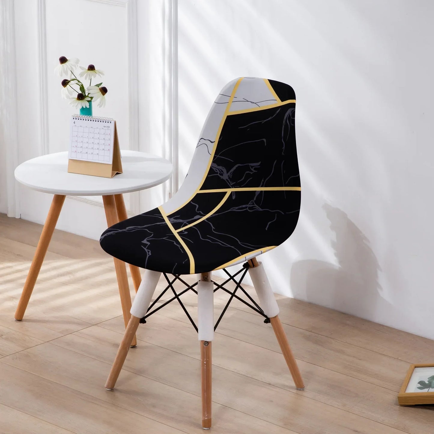 Housse Chaise Scandinave Motifs Imprimés