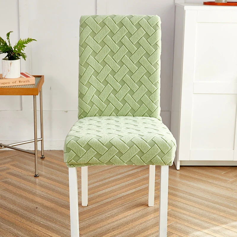 Housse de Chaise Extensible - Motif Tressé