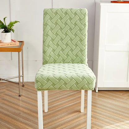Housse de Chaise Extensible - Motif Tressé