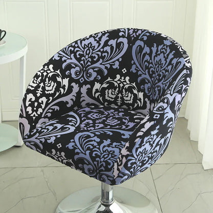 Housse Chaise Bar - Avec Motifs - Dossier Arrondi