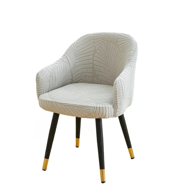 Housse de Chaise et Fauteuil Scandinave - Motif Feuille