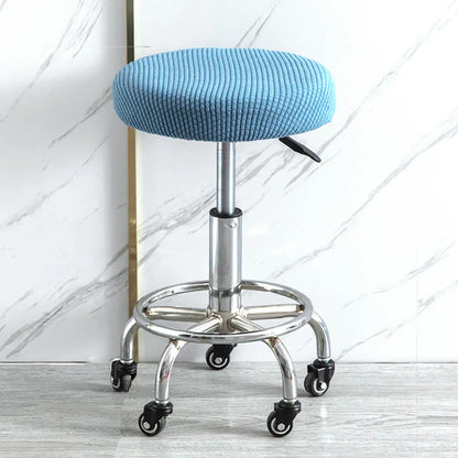 Housse Tabouret Rond - Couleur Unie