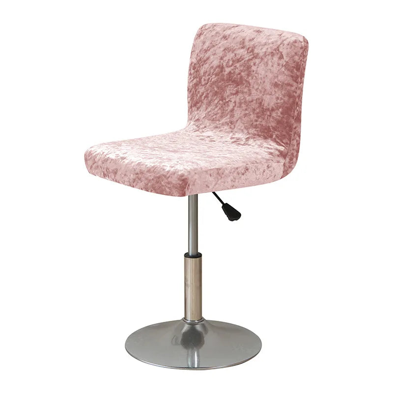 Housse de Tabouret Bar Velours Froissé