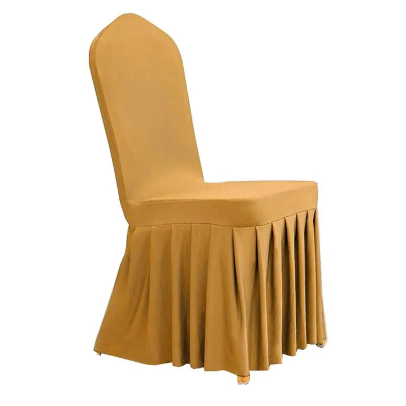 Housse de Chaise - Jupe - Couleur Unie - Mariage & Hôtel