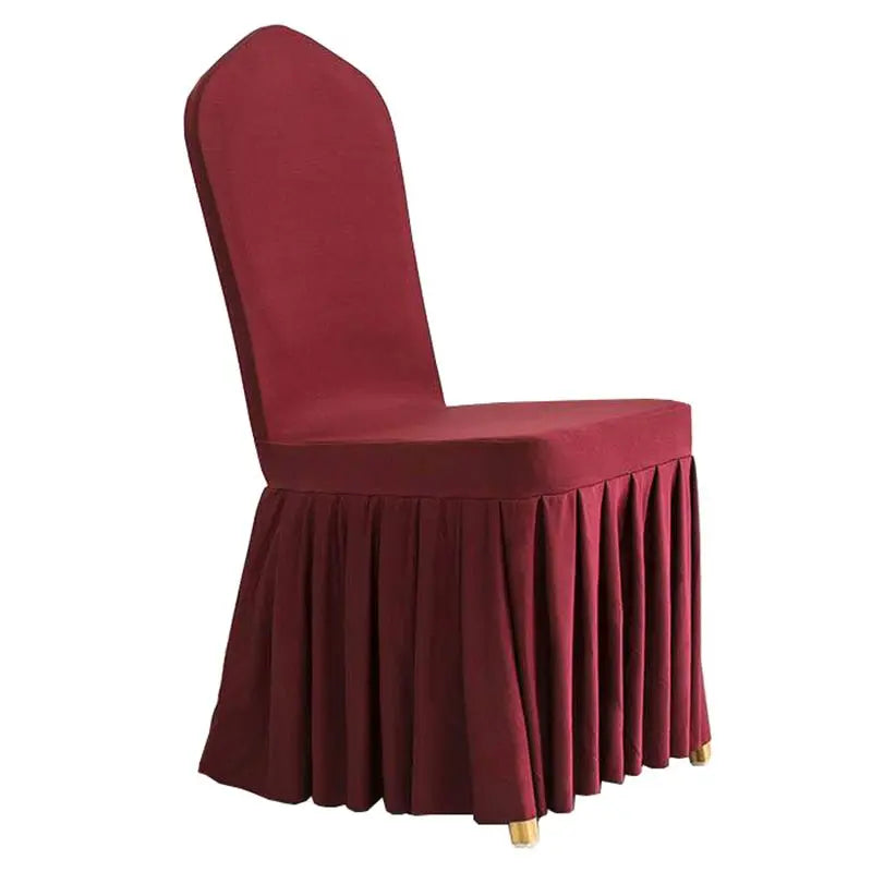 Housse de Chaise - Jupe - Couleur Unie - Mariage & Hôtel