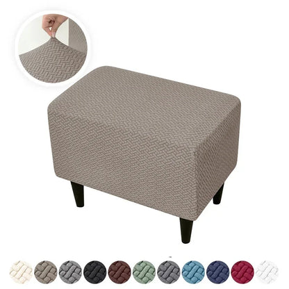 Housse Fauteuil Club - Housse Repose Pieds - Motif Chevrons