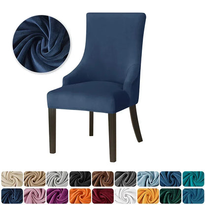 Housse Chaise Scandinave avec Accoudoirs - Velours