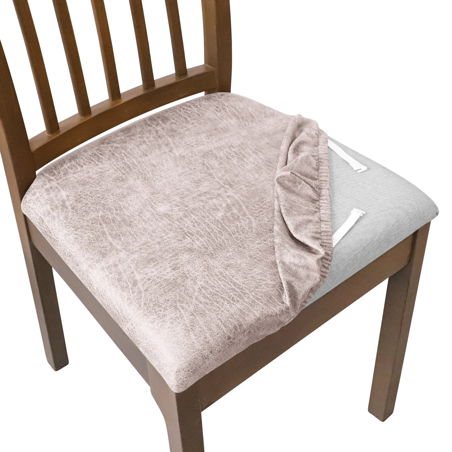 Housse Assise de Chaise - Velours Écrasé - Couleur Unie
