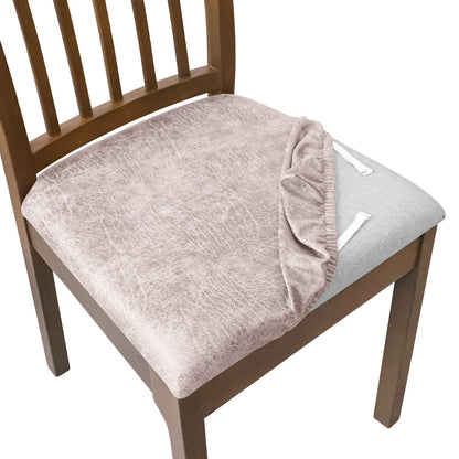Housse Assise de Chaise - Velours Écrasé - Couleur Unie