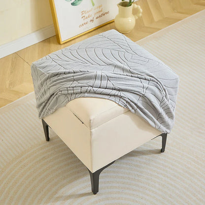 Housse de Pouf Velours - Couleur Unie