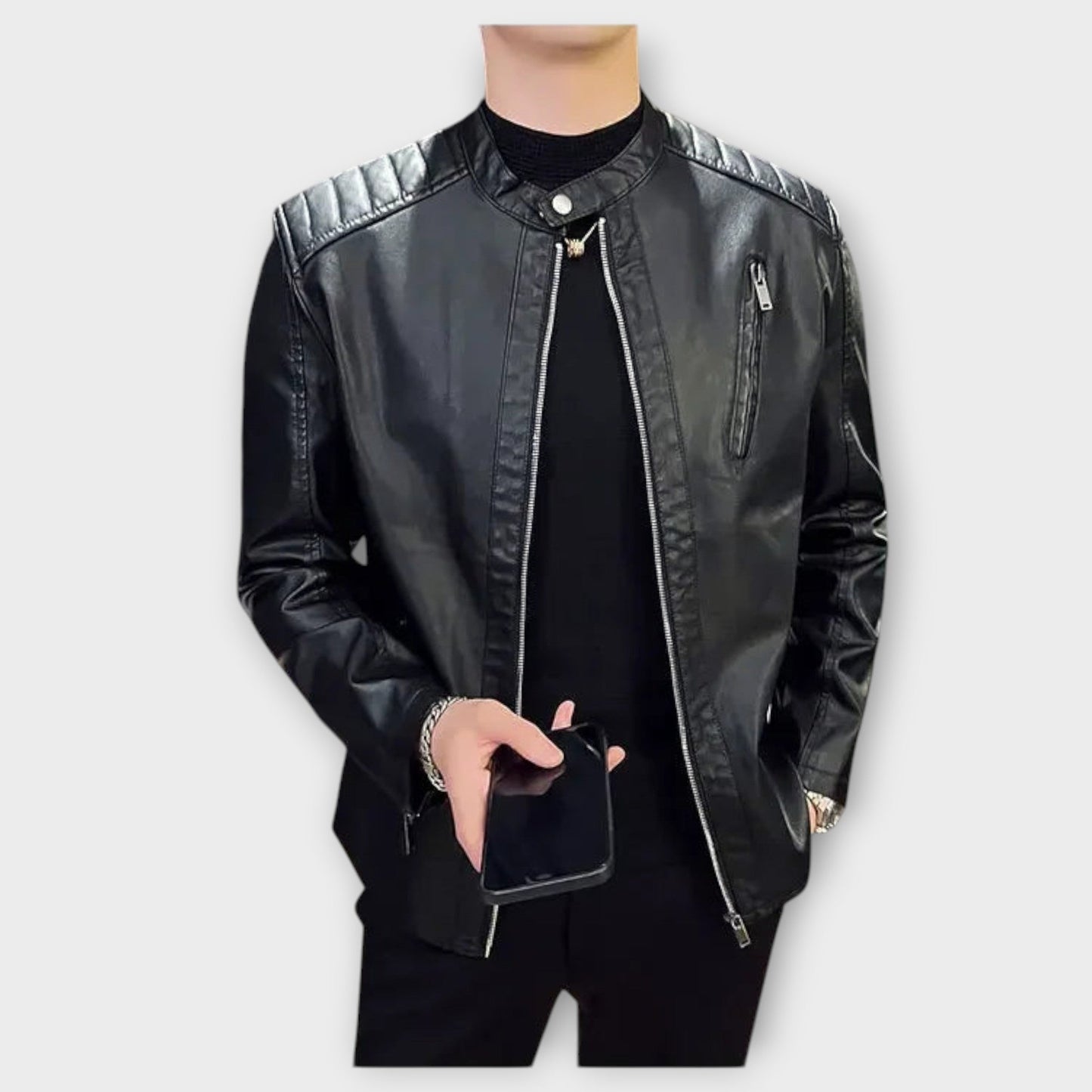 Veste en Cuir Élégante