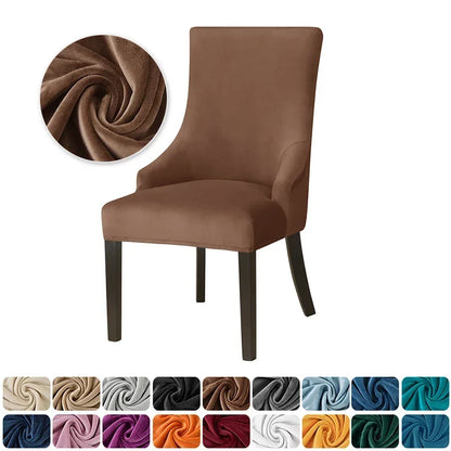 Housse Chaise Scandinave avec Accoudoirs - Velours