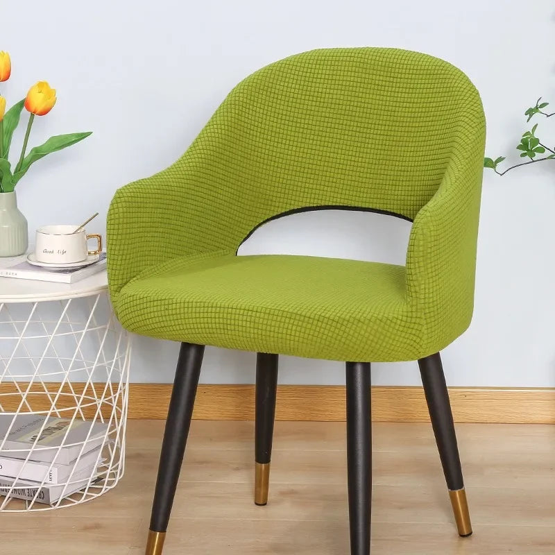 Housse Chaise Scandinave - Dossier Incurvée avec Accoudoirs