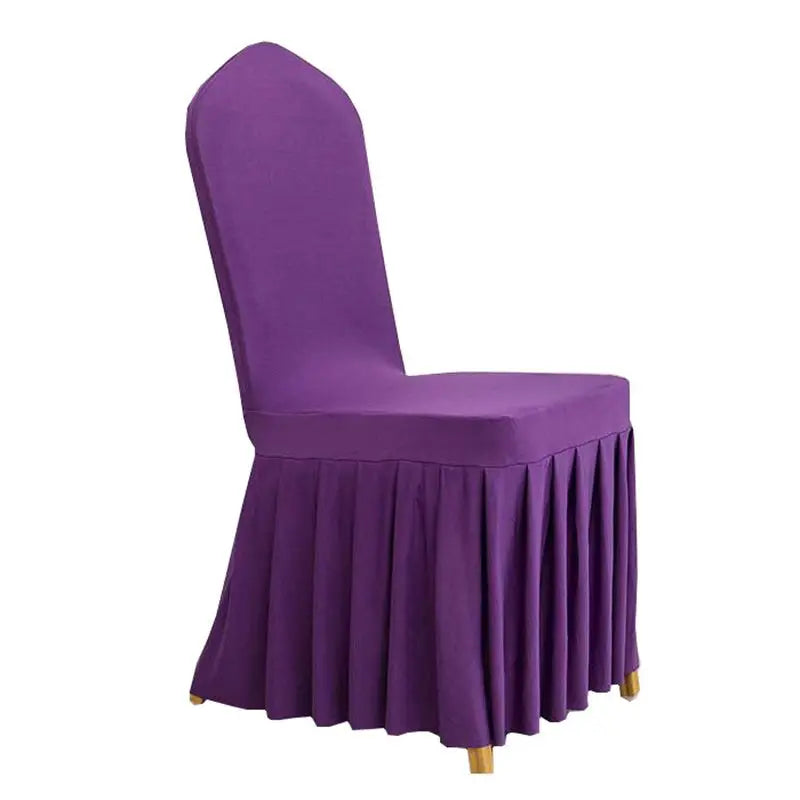 Housse de Chaise - Jupe - Couleur Unie - Mariage & Hôtel