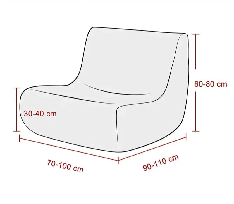 Housse de Fauteuil Bas sans Accoudoirs - Jacquard