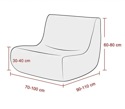 Housse de Fauteuil Bas sans Accoudoirs - Jacquard