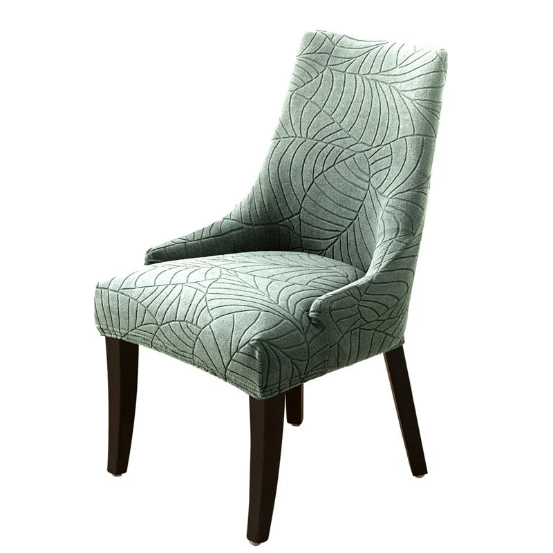 Housse Chaise Scandinave - Avec Motifs Feuilles