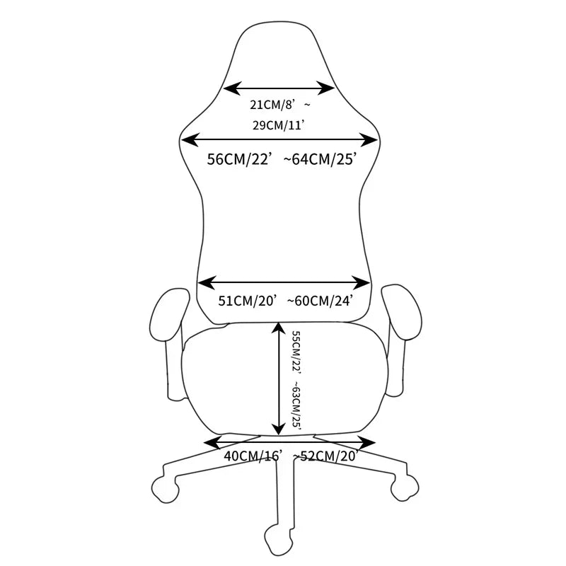 Housse Chaise Bureau - Apparence Cuir