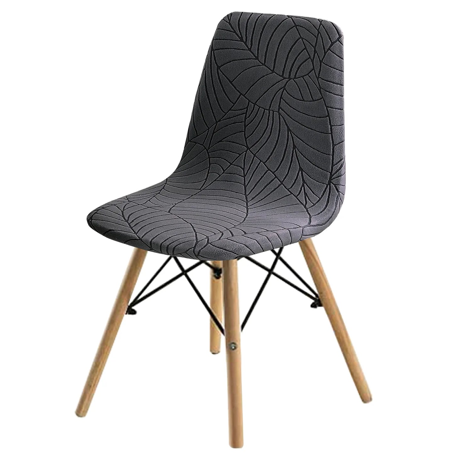 Housse de Chaise Scandinave - Motifs Feuilles