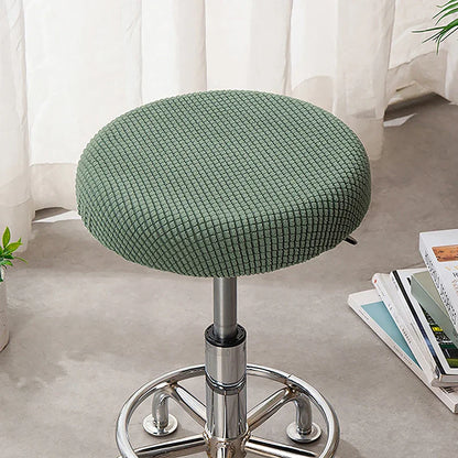 Housse Tabouret Bar Rond Jacquard