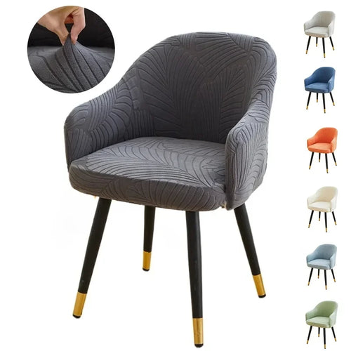Housse de Chaise et Fauteuil Scandinave - Motif Feuille