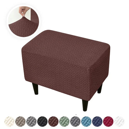 Housse Fauteuil Club - Housse Repose Pieds - Motif Chevrons