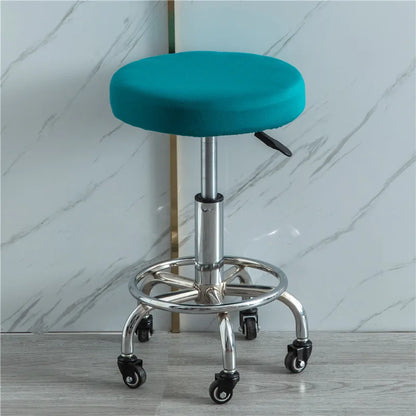 Housse Tabouret Rond - Couleur Unie