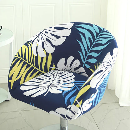Housse Chaise Bar - Avec Motifs - Dossier Arrondi