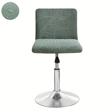Housse de Tabouret Bar Extensible Motif Feuille