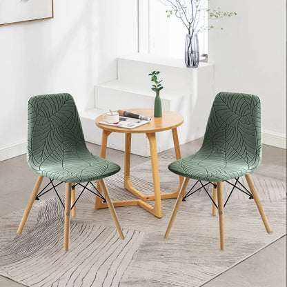 Housse de Chaise Scandinave - Motifs Feuilles