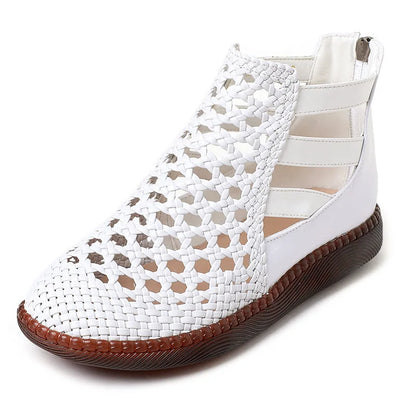 Cléopâtre Bottes sandales - Confortable et élégant (Cuir véritable)