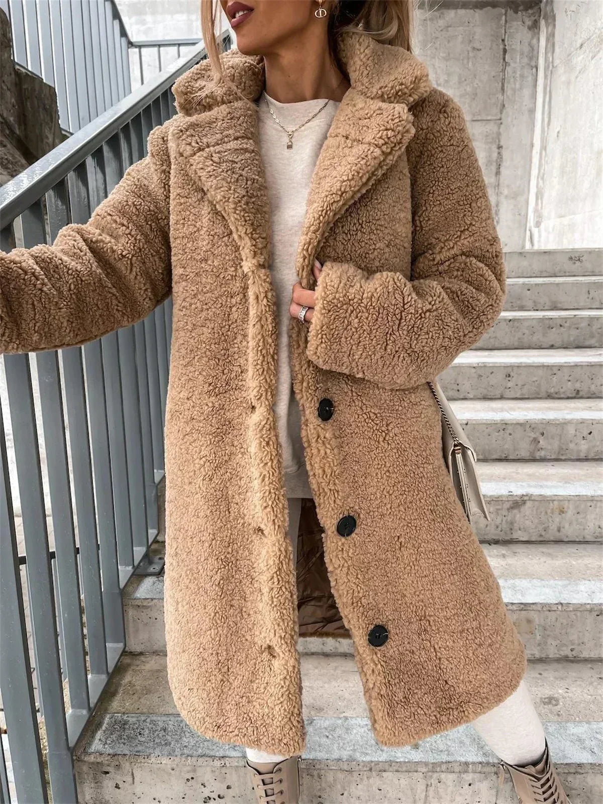 Monica - Manteau Teddy Élégant